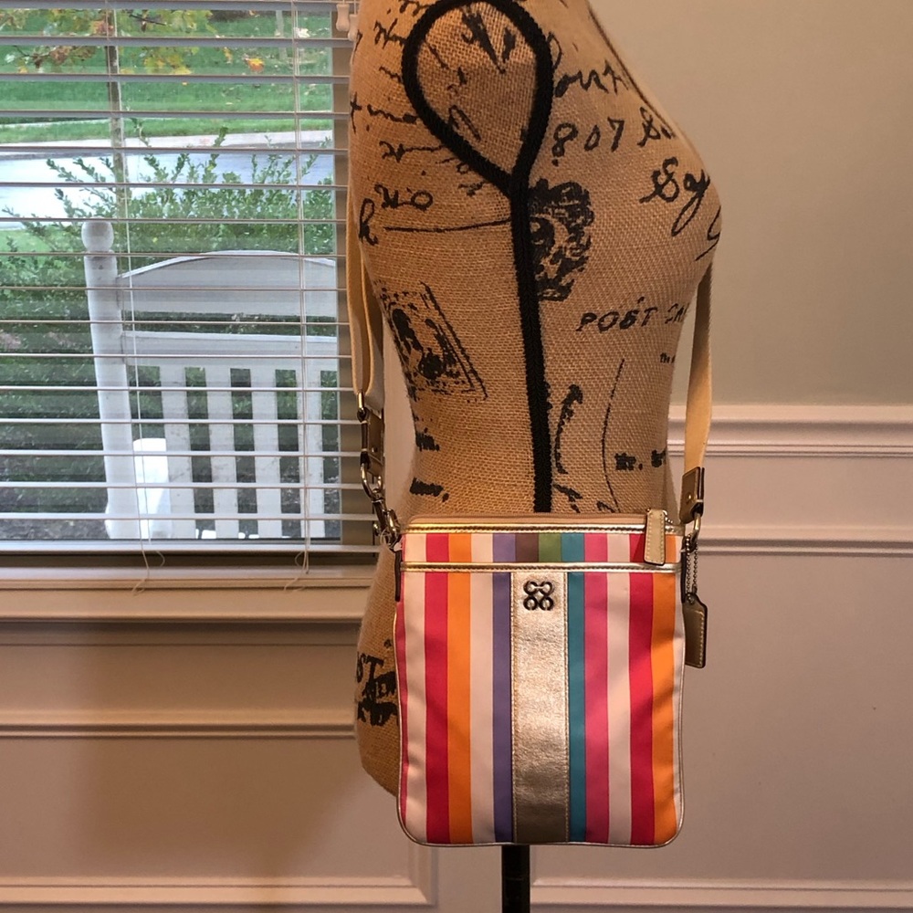 FREE SHIPPING! Coach Legacy Stripe like New